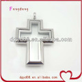 Le christ en acier inoxydable argent Croix pendentif